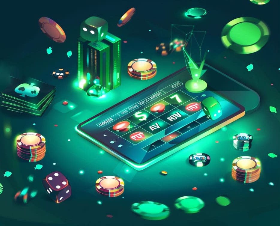 Antarmuka permainan Microgaming di tvtogel menampilkan slot dan meja kasino langsung